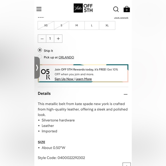 Kate Spade Black Bow Belt - Picture 7 of 8